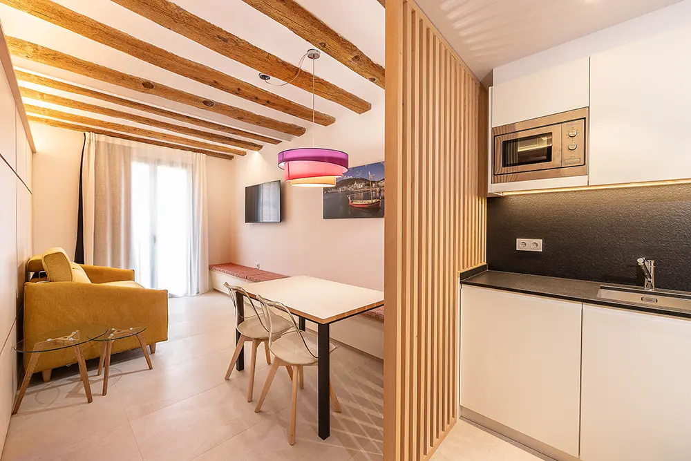 Apartamentos en Figueres Premium cocina